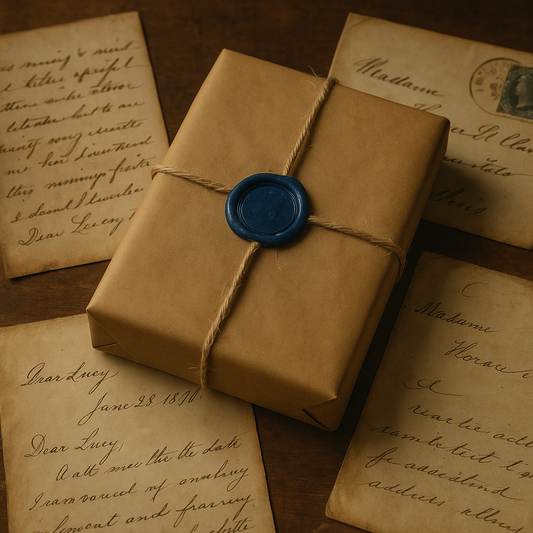 Small Monthly Mystery Themed Subscription Box - Junk Journaling Supplies